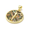 Brass with Cubic Zirconia Pendants FIND-Z023-09C-02-2