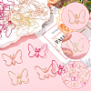60Pcs 3 Colors Iron Paper Clips AJEW-SP0003-03-3
