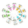 24Pcs 6 Colors Synthetic Moonstone Dyed Pendants with Antique Silver Plated Alloy Wing FIND-TA0003-86-2