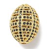 Rack Plating Brass Micro Pave Cubic Zirconia Beads KK-L224-024G-1