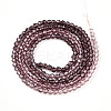 Transparent Gradient Color Glass Beads Strands LS-GLAA-H021-01A-22-2