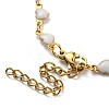 Ion Plating(IP) Golden 304 Stainless Steel Heart Link Chain Necklaces NJEW-E098-02G-06-3