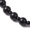 Gemstone Chakra Cross Pendant Rosary Bead Necklaces for Women NJEW-TA00176-6
