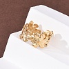 304 Stainless Steel Open Cuff Rings for Women RJEW-K309-37A-G-3