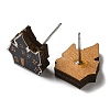 Wood Stud Earrings EJEW-Z054-02B-2
