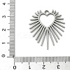 304 Stainless Steel Pendants STAS-P422-06P-3
