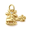 Brass Micro Pave Cubic Zirconia Pendants KK-P308-64G-1