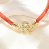 Adjustable Nylon Cord Bracelets LS-BJEW-C096-01G-18-2