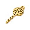 201 Stainless Steel Pendants STAS-Q015-06G-2