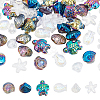 60Pcs 6 Styles Electroplate Glass Beads GLAA-HY0001-45-1