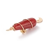 Dyed Natural Carnelian Big Pendants PALLOY-JF01866-03-4