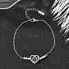 925 Sterling Silver Link Bracelets BJEW-D346-05B-P-1