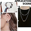 20Pcs 4 Styles 304 Stainless Steel Beads STAS-YW0003-34-6