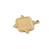 304 Stainless Steel Pendant Cabochon Settings STAS-L293-08G-2