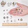 Tibetan Style Alloy Yoga Theme Pendants TIBE-SC0002-01-4
