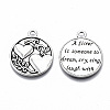 Tibetan Style Alloy Pendants X-TIBE-S314-127AS-RS-2