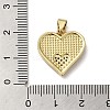 Brass Micro Pave Cubic Zirconia Pendants KK-Q808-14G-3