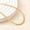 Brass Round Beads Slider Bracelets for Women BJEW-D317-13B-G-2