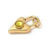Ion Plating(IP) 304 Stainless Steel with Rhinestone Pendants STAS-G351-10G-11-2