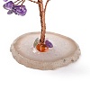 Natural Amethyst Chips & Agate Pedestal Display Decorations DJEW-A001-04J-4