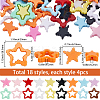 72Pcs 18 Colors Acrylic Beads OACR-SC0002-61-2