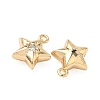 Brass Micro Pave Cubic Zirconia Pendants KK-S531-12G-B-2