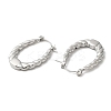 Non-Tarnish 304 Stainless Steel Hoop Earrings for Women EJEW-Z026-22P-2