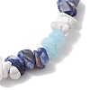 Natural Gemstone Stretch Bracelets for Women BJEW-JB10995-01-4