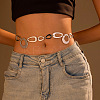 Teardrop Alloy Ring Link Chain Waist Belly Chains for Women FS-WG8F6BA-01-2