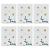 6 Sheets Daisy Flower PVC Sticker AJEW-WH0283-48-1