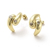 Teardrop Rack Plating Brass Micro Pave Clear Cubic Zirconia Stud Earrings EJEW-M240-07G-1