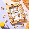 50Pcs 5 Styles Coffee Theme Opaque Resin Decoden Cabochons FIND-CJ0011-15-6