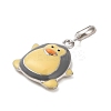 Rhodium Plated 925 Sterling Silver Enamel European Dangle Charms STER-P062-01C-02-2