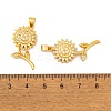 Brass Micro Pave Cubic Zirconia Pendants KK-E108-39G-3