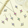 12Pcs 6 Colors Evil Eye Resin Pendants RESI-CJ0004-02-6