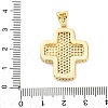 Brass Micro Pave Cubic Zirconia Pendants KK-S510-48G-05-3
