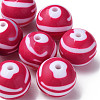 Opaque Striped Acrylic Beads MACR-S373-27C-03-3