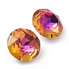 Pointed Back & Back Plated Glass Rhinestone Cabochons RGLA-J012-10mm-001VB-6