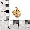 304 Stainless Steel Pave Rhinestone Charms STAS-G369-13G-4