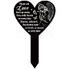 Acrylic Garden Stake AJEW-WH0365-033-1