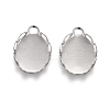 304 Stainless Steel Cabochon Settings STAS-P249-13B-P-1