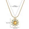 Brass Enamel Pendant Necklaces for Women FS-WG3F79A-03-1