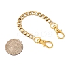 3Pcs 3 Styles 304 Stainless Steel Cuban Link Chain Bag Extender Chains FIND-JF00157-5