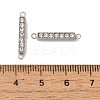 304 Stainless Steel Crystal Rhinestone Connector Charms STAS-S131-08P-3