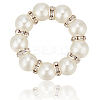 12Pcs Alloy & Imitation Pearl Beads Napkin Rings AJEW-CP0006-65-6