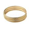 7Pcs 201 Stainless Steel Bangles for Women BJEW-Z151-04G-03-4