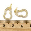 Brass Micro Pave Cubic Zirconia Pendants KK-L075-015LG-3