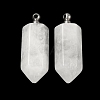 Natural & Synthetic Mixed Gemstone Perfume Bottle Pendants G-H332-09P-2