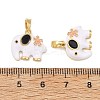 Brass Enamel Pendants KK-T001-04G-4