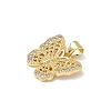 Brass Micro Pave Cubic Zirconia Charms LS-KK-Q068-09D-G-2